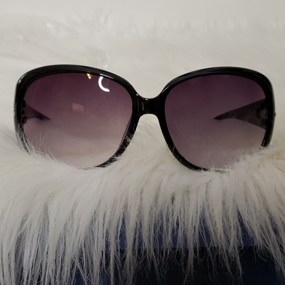 NWT Black Glitter UV Protection Sunglasses - Picture 9 of 14